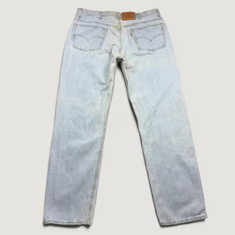 Vintage Levi's 501 Jeans Mens 40x32 Light Blue USA Made 90s Straight Leg Denim